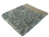 Jacquard design throw