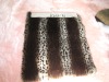 Jacquard fake fur