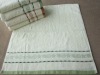 Jacquard towel with jacquard border