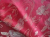 Jacquard yarn dyed mattress ticking fabric with red