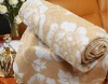 Jacuard With White Flower Soft Natural Silk Blanket