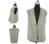 KNITTED RABBIT FUR VEST