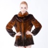 Keepwarm Keeplove  2011 winter women fashion brown mink fur coat