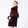 Keepwarm Keeplove  2011 women fashion coat made of  red natural mink fur
