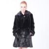 Keepwarm Keeplove  2011 women fashion natural black mink fur coat