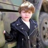 Kids Flop Style Leather Fashion Jacket