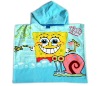 Kids hooded poncho towel