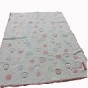 Knitted Coral Plush Baby Throw Blanket