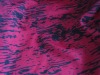 Knitted Roman fabric with discharge print