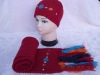 Knitting cap and scarf