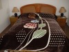 Korean style M702 Brown 100% polyester blanket