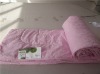 LAN'S Pink Silk Summer Stitching Quilt/Bedding