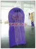 LOGO Printed Chair Cover for Company Brand in Purple color