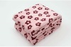 Large coral fleece baby blanket