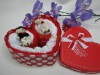 Latest 100% cotton gift towel cake set(WBC-008-2)