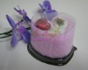 Latest cotton towel cake favors valentine(WBB-048)