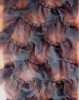 Latest fabric embroidery for women's wedding and evening dress