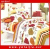 Latest style colorful calico printed king size bedding set 6pcs