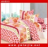 Latest style luxury red rose printed bedding