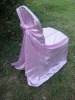 Lavender satin universal chair cover
