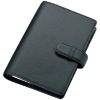 Leather Binder Bible Size Matte (Recycled Leather, Black Leather Binder)