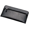 Leather Long Wallet (Recycled Leather, Black Long Wallet)
