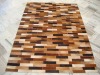 Leather Patchwork Cow Hides Skin Rugs & Carpets