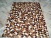 Leather Patchwork Cow Hides Skin Rugs & Carpets