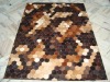 Leather Patchwork Cow Hides Skin Rugs & Carpets