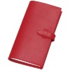Leather Thin Datebook Cover (with Note) (Recycled Leather, Red Leather Cover, leather notebook cover)