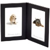 Leather Twin Photo Frame Stand Type (Recycled Leather, Leather Photo Frame)