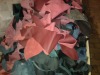 Leather cuts from sofas production