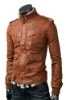 Leather fashion men jackets