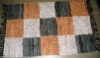 Leather natural area rugs