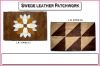 Leather patchwork carpet