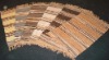 Leather striped rugs