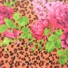 Leopard Print With Heat Transfer Printing on Nylon Spandex Fabric