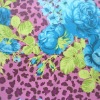 Leopard Printed Nylon Fabric/Elastic Spandex Fabric For Bra/Underwear Shining Hot Sale