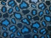 Leopard design lace fabric