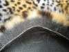 Leopard fake fur for coats