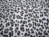 Leopard grain polyester print fabric
