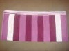 Light & Dark Burgundy Striped Towel