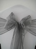 Light Silver Organza Sash