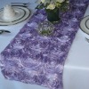 Lilac Satin Rosette Table Runner/Wedding Table Runner/Table Runner Decoration