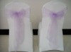 Lilac organza chair sash
