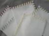 Linen Table Napkins with hand ribbon edge