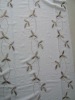 Linen embroidery curtain