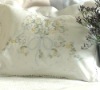 Linen embroidery cushion cover