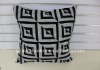 Linen flocked square handmade cushion cover & cushion & pillow case & pillow for home and hotel and seat and car