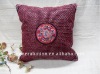 Linen oriental style embroider square handmade cushion & cushion cover & pillow & pillow case for home & hotel & car decoration